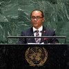 Dionísio da Costa Babo Soares, ministro dos Negócios Estrangeiros e Cooperação da República Democrática de Timor-Leste, discursa na 74ª sessão da Assembleia Geral da ONU.