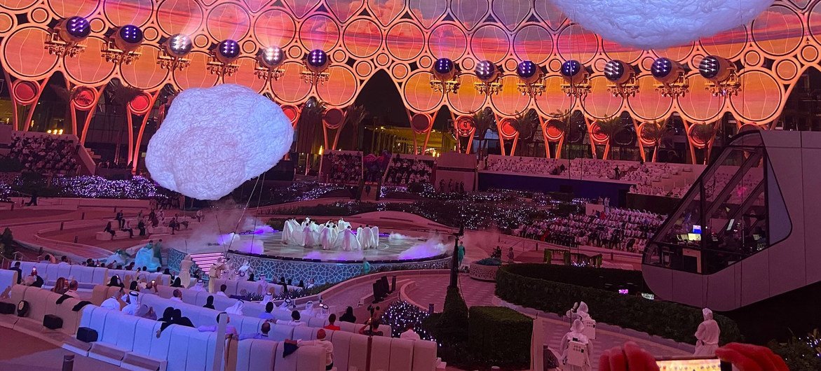 Inauguración de la Exposición Universal de Dubai, en los Emiratos Árabes Unidos.El evento se celebra entre el 1 de octubre de 2021 y el 31 de mar. de 2022.