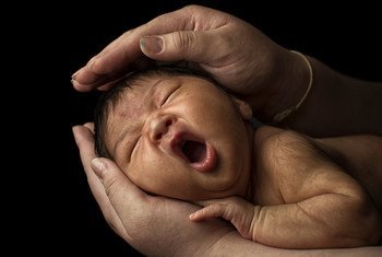 Imagen de un bebé recién nacido.