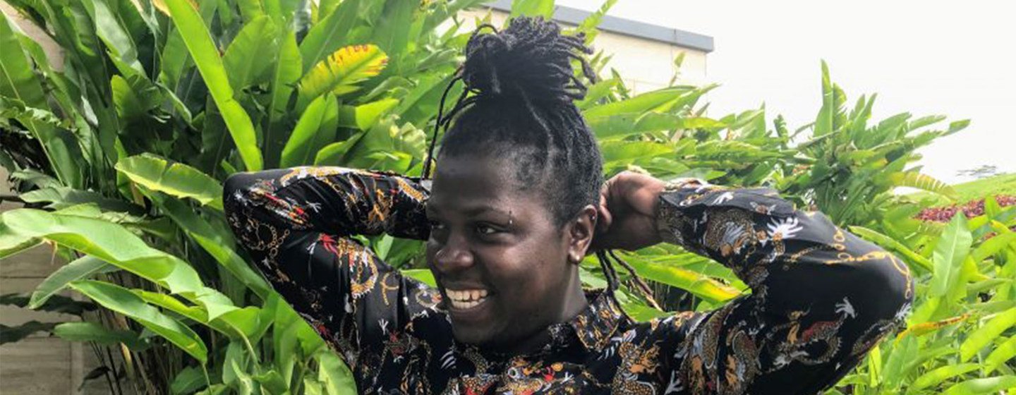 Keem Love Black, una mujer transgénero ugandesa, dirige Trans Positives Uganda, una organización comunitaria que se preocupa por las trabajadoras sexuales transgénero y las refugiadas que viven con el VIH.