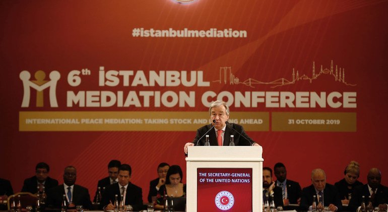 Secretário-geral discursa na Conferência de Mediação de Istambul 