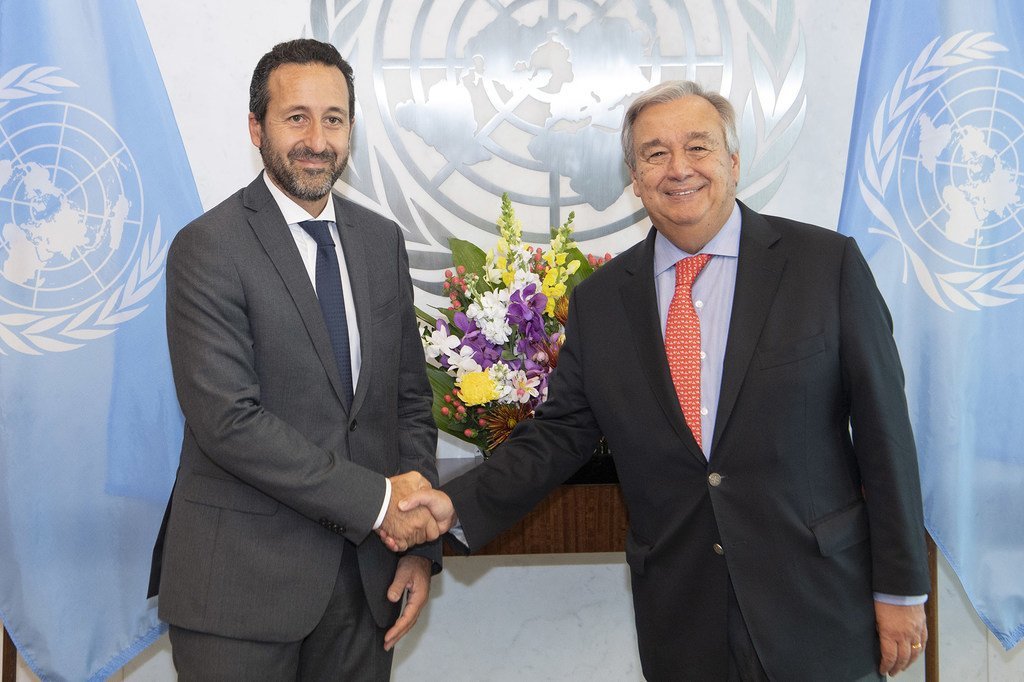 2018年9月，罗伯特·马尔迪尼作为红十字国际委员会新任联合国代表向秘书长古特雷斯递交了全权证书。