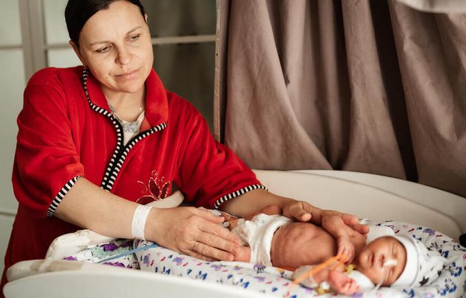 Nataliia was four months pregnant when the war in Ukraine began. 
