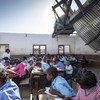 Escola 25 de Junho, na cidade da Beira, em Moçambique, foi danificada durante o ciclone Idai