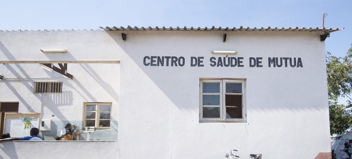 Centro de saúde em Mutua, em Sofala