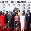 Participantes da Bienal de Luanda de 2019, no primeiro dia do evento