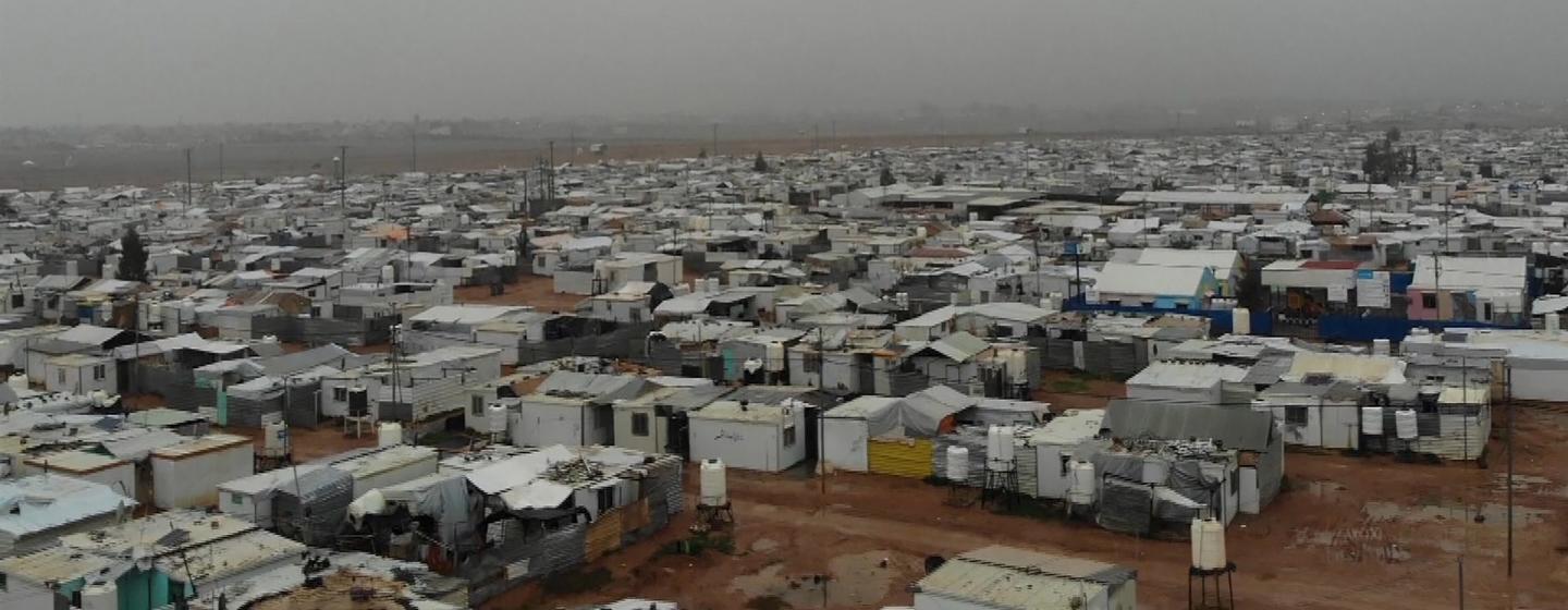 View of Za'atari Camp Northern Jordan