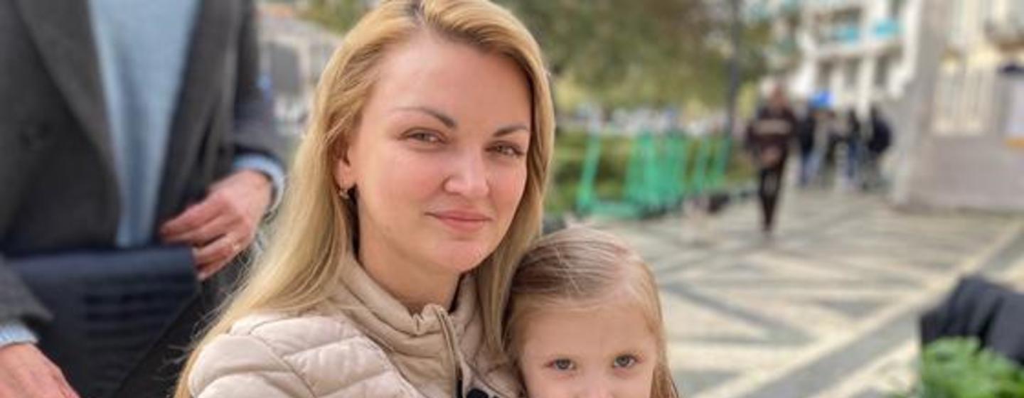 Natasha y su hija Sasha son de Kharkiv y llegaron a Portugal el 14 de marzo de 2022.