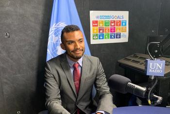 Christopher Johnson, porta-voz do Departamento de Estado americano durante entrevista na sede da ONU