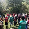 En la actividad participaron personas en proceso de reincorporación, comunidades indígenas, funcionarios de una organización civil dedicada al desminado y de la Misión de Verificación de la ONU en Colombia.