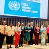 Femmes cheffes d'Etat et de gouvernement lors d'une réunion en marge du débat général de l'Assemblée générale des Nations Unies.