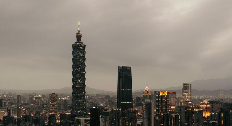 台北市一景。