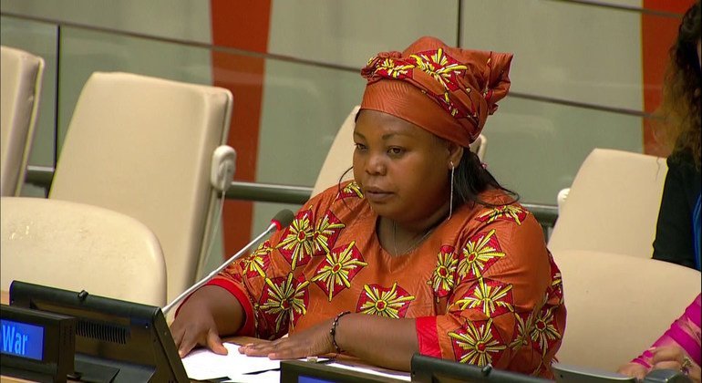 Tatiana Mukanire est la Coordinatrice du Mouvement national des survivantes de violences sexuelles en RDC.   Elle a demandé aux États membres de tenir les promesses qui ont été faites en faveur des victimes de violences sexuelles afin qu'elles puissent re