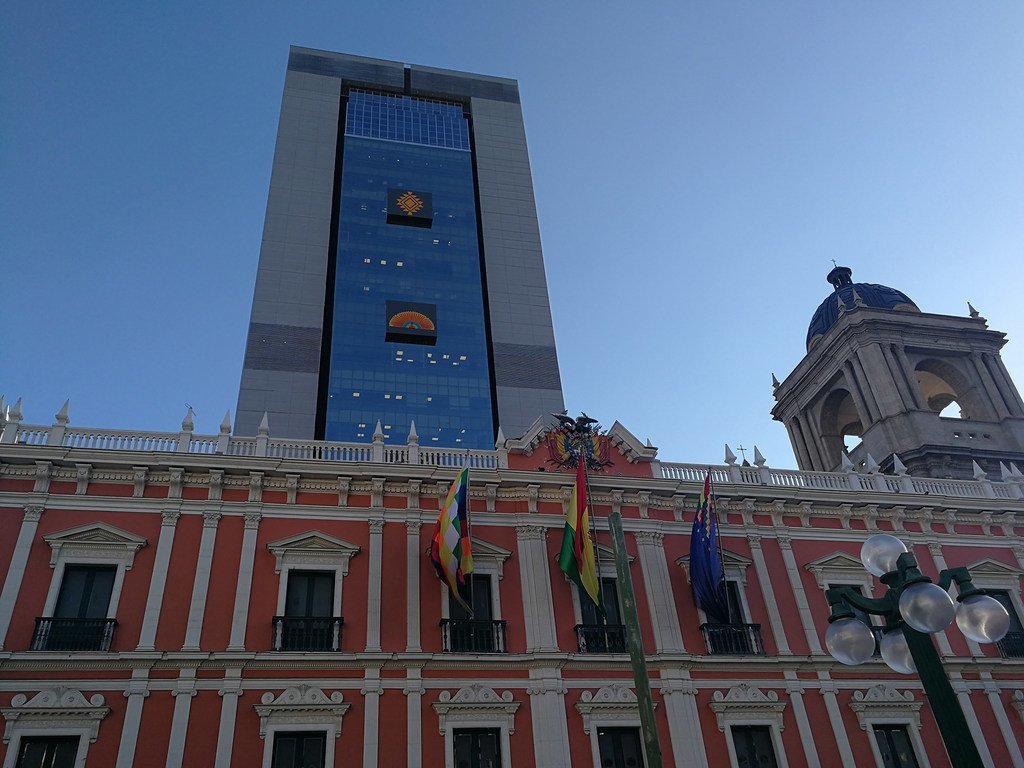 Palacio de Gobierno en La Paz, Bolivia