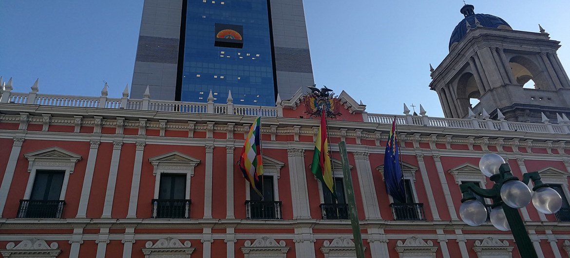Palacio de Gobierno en La Paz, Bolivia