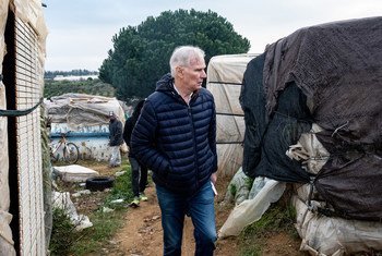 El anterior relator especial de la ONU sobre pobreza extrema visitó un campamento de trabajadores migrantes en la ciudad española de Huelva, en Andalucía.
