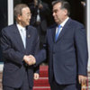الأمين العام مع رئيس طاجيكستان