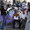Séance de question-réponse entre la population civile et des responsables de la CPI, à Bunia, dans l'est de la RDC,