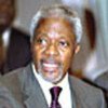 Le Secrétaire général de l'ONU, Kofi Annan