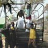 Unloading food aid in Guinea