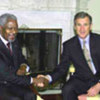 Kofi Annan and US President Bush