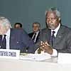Kofi Annan addressing ECOSOC in Geneva
