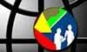 The logo for Technical Cooperation, featuring a colorful pie chart and a silhouette of two people.