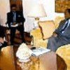 Malloch Brown with President Chissano