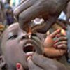 Children being immunized against polio