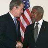 Secretary-General Annan and President Bush