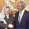 Annan meets with Arafat at UN Headquarters