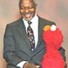 Secretary-General with Elmo of Sesame Street