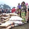 Displaced receive food aid