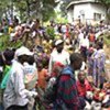 Thousands were displaced by the volcano in Goma