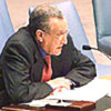 Lakhdar Brahimi briefs the Security Council