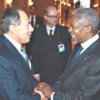 Kofi Annan meeting with President Emile Lahoud