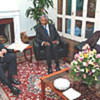 Kofi Annan with Glafcos Clerides and Rauf Denktash (15/05/02)
