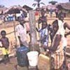 Sierra Leonean refugees in Liberia's Sinje camp
