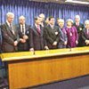 EU officials after Kyoto protocol ratification ceremony