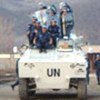 Patrouille de la police ONU au Kosovo