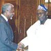 Kofi Annan with President Olusegun Obasanjo