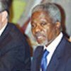 Kofi Annan addressing meeting