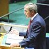 President Bush speaks to UN Assembly