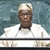 Le Président du Nigéria, Olesegun Obasanjo