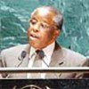 Le Président du Botswana, Festus G. Mogae