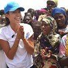 Angelina Jolie at Kakuma camp in Kenya