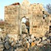 Remains of destroyed church in western Kosovo