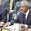 Kofi Annan addressing the Security Council