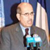 Mohamed ElBaradei s'adresse à la presse