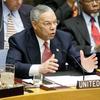 Le Secrétaire d'État Colin Powell au  Conseil de sécurité